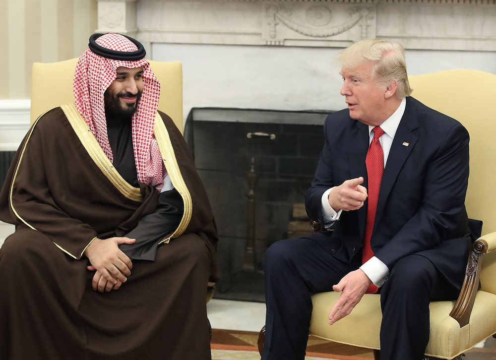 Donald Trump con Mohammed bin Salman en 2017. Donald Trump con Mohammed bin Salman en 2017.