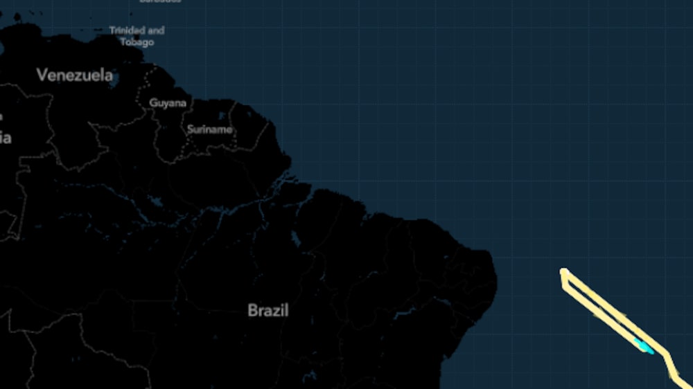 El superpetrolero Quinn, sancionado por EEUU, se desvía de Venezuela. El superpetrolero Quinn, sancionado por EEUU, se desvía de Venezuela.