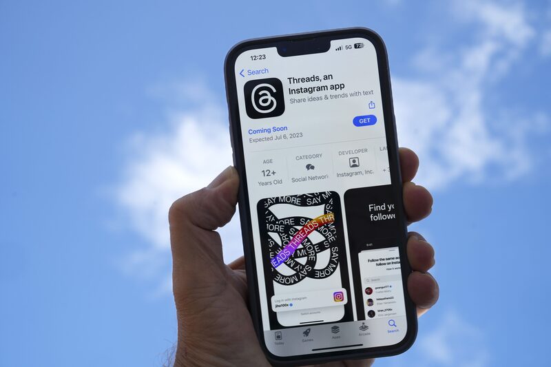 The Threads app, operated by Meta Platforms Inc., on a smartphone, arranged in Madrid, Spain. The Threads app, operated by Meta Platforms Inc., on a smartphone, arranged in Madrid, Spain.