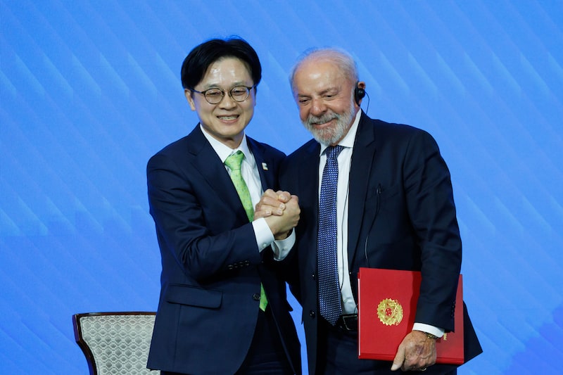 Brazilian President Lula Speaks at Business Forum in Seoul Brazilian President Lula Speaks at Business Forum in Seoul