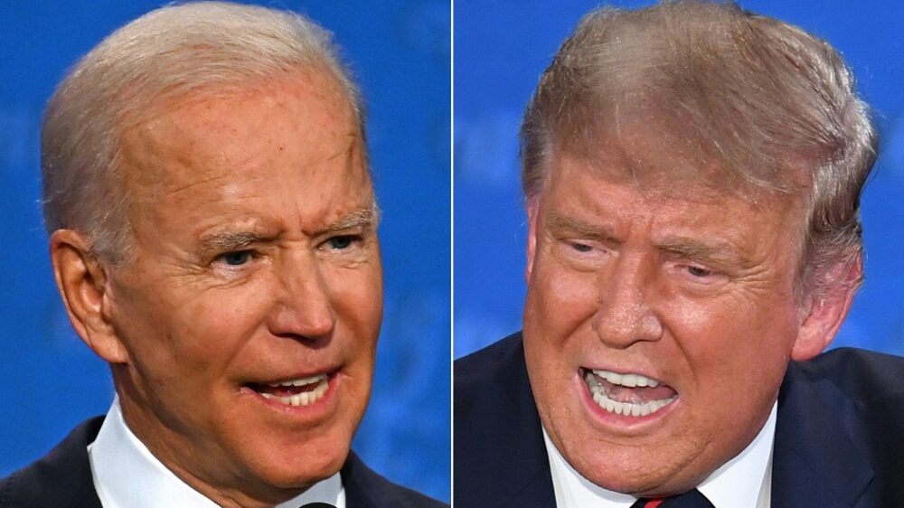 Joe Biden vs. Donald Trump. Joe Biden vs. Donald Trump.