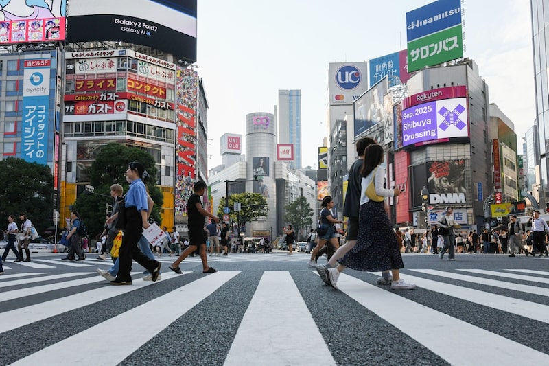 Un paso de peatones en el distrito de Shibuya, en Tokio (Japón), el miércoles 17 de septiembre de 2025. Un paso de peatones en el distrito de Shibuya, en Tokio (Japón), el miércoles 17 de septiembre de 2025.