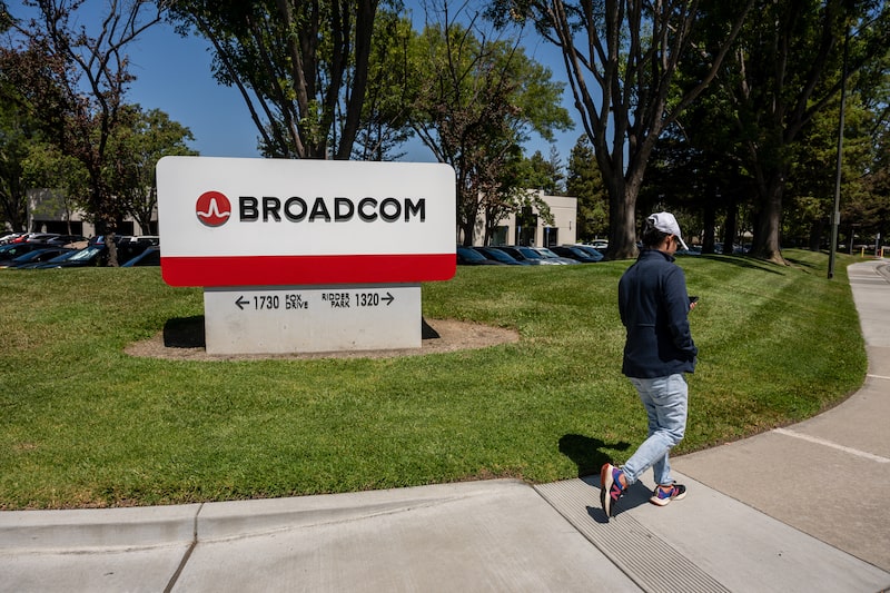 The Broadcom Inc. headquarters in San Jose, California. The Broadcom Inc. headquarters in San Jose, California.