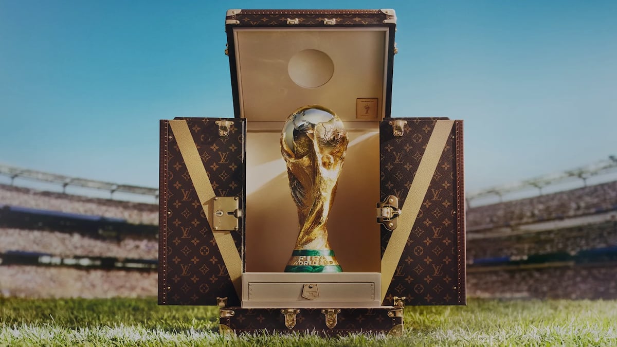Así es el baúl de Louis Vuitton que resguarda la Copa del Mundo