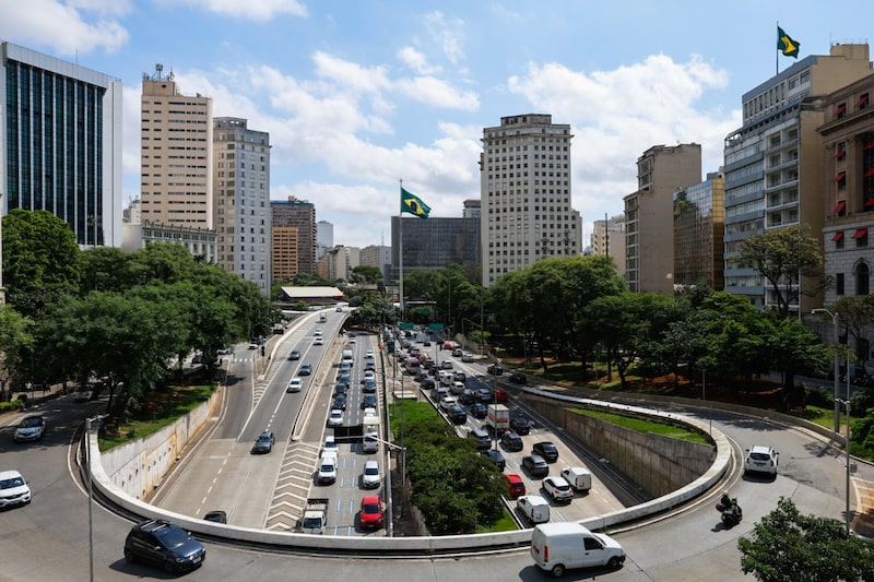 Tráfico en São Paulo, Brasil. Fotógrafo: Tuane Fernandes/Bloomberg. Tráfico en São Paulo, Brasil. Fotógrafo: Tuane Fernandes/Bloomberg.