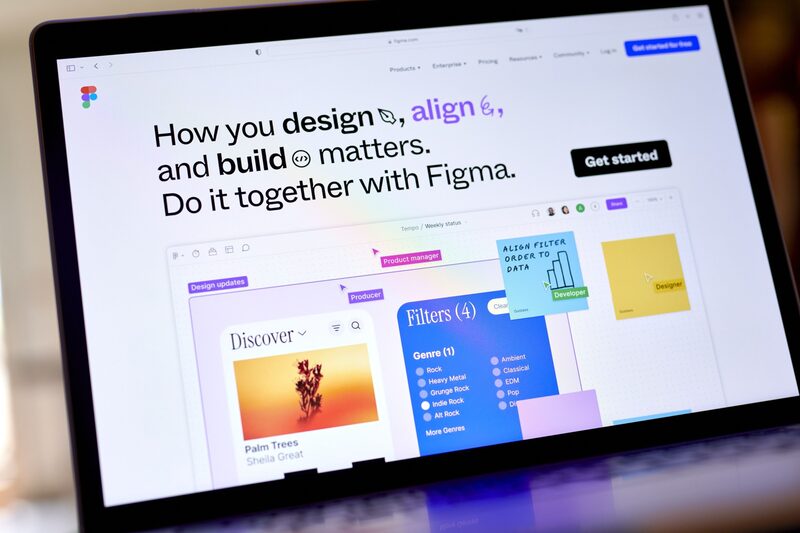 El sitio web de Figma, en Brooklyn de Nueva York, EE.UU., el viernes 28 de julio de 2023. El sitio web de Figma, en Brooklyn de Nueva York, EE.UU., el viernes 28 de julio de 2023.