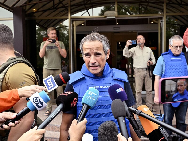 Rafael Grossi en Zaporiyia Rafael Grossi en Zaporiyia