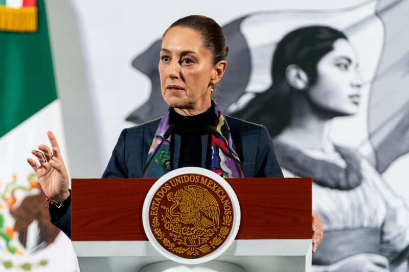 Claudia Sheinbaum habla durante una conferencia de prensa en Ciudad México. Claudia Sheinbaum habla durante una conferencia de prensa en Ciudad México.