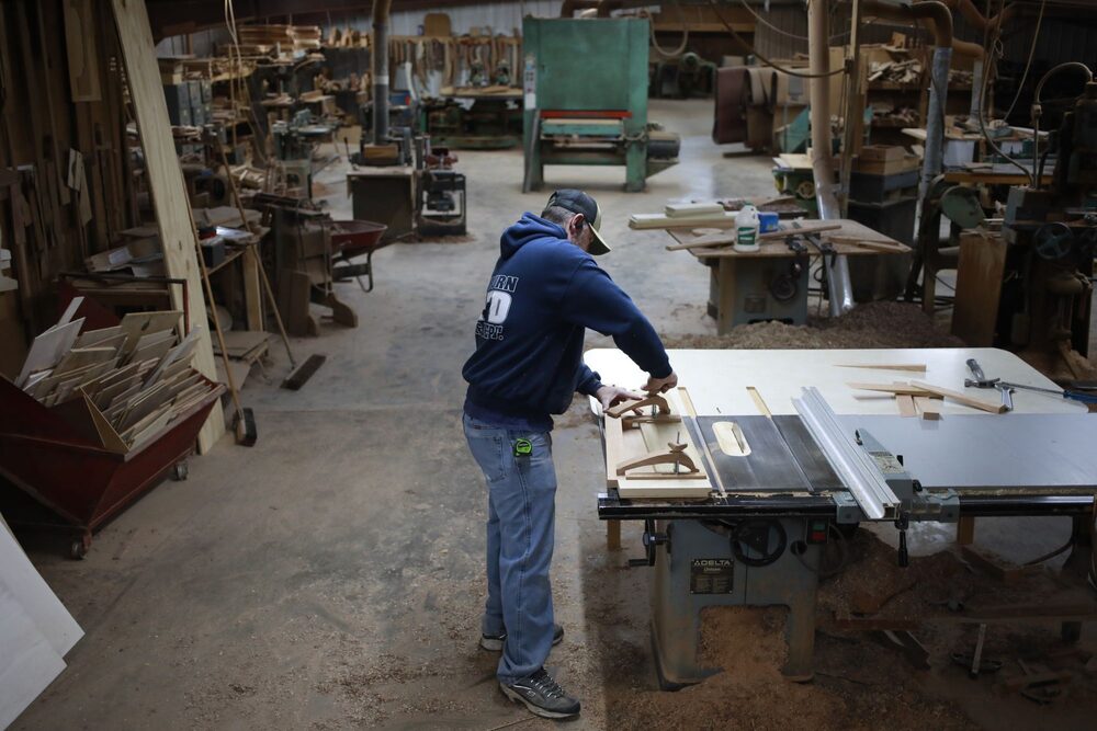 Un trabajador en Kentucky, EE.UU. Un trabajador en Kentucky, EE.UU.