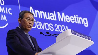 PIB da China cresceu 5,2% em 2023, afirma primeiro-ministro em Davos PIB da China cresceu 5,2% em 2023, afirma primeiro-ministro em Davos