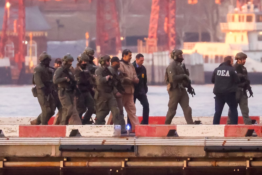 Nicolás Maduro en territorio estadounidense luego de ser capturado en Caracas, Venezuela. Fotógrafo: Michael Nagle/Bloomberg Nicolás Maduro en territorio estadounidense luego de ser capturado en Caracas, Venezuela. Fotógrafo: Michael Nagle/Bloomberg