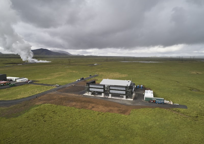 La instalación de captura y almacenamiento directo de aire "Orca", operada por Climeworks AG, en Hellisheidi, Islandia, el martes 7 de septiembre de 2021. La instalación de captura y almacenamiento directo de aire "Orca", operada por Climeworks AG, en Hellisheidi, Islandia, el martes 7 de septiembre de 2021.