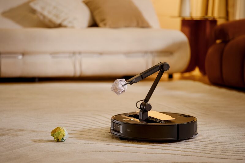 O Saros Z70 é um dos primeiros dispositivos a incluir um braço robótico para coletar itens espalhados pela casa  O Saros Z70 é um dos primeiros dispositivos a incluir um braço robótico para coletar itens espalhados pela casa