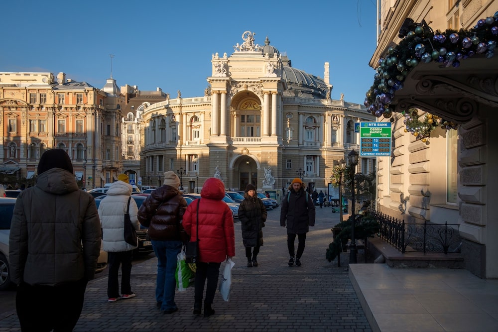 The historic center of Odessa on Jan. 22. The historic center of Odessa on Jan. 22.