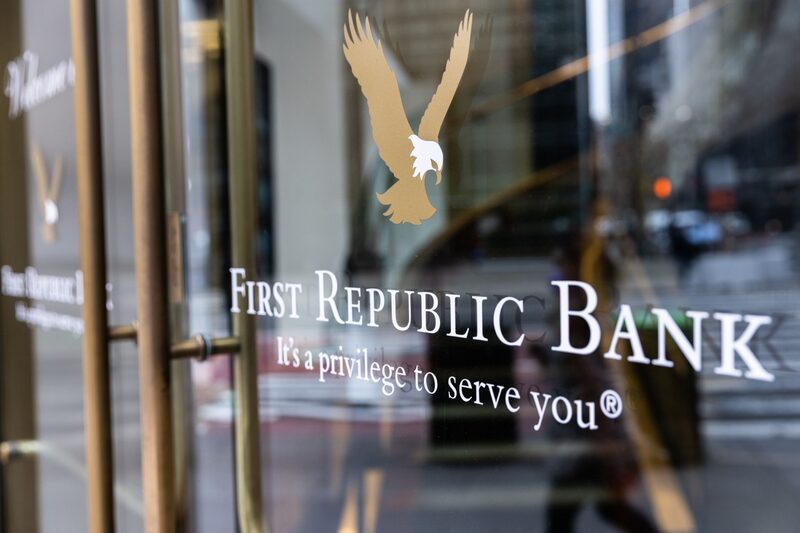 Una sucursal del First Republic Bank en Nueva York, Estados Unidos, el viernes 10 de marzo de 2023. Una sucursal del First Republic Bank en Nueva York, Estados Unidos, el viernes 10 de marzo de 2023.