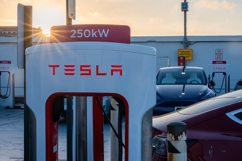 Estaciones Tesla SuperCharger en San Francisco. Fotógrafo: David Paul Morris/Bloomberg Estaciones Tesla SuperCharger en San Francisco. Fotógrafo: David Paul Morris/Bloomberg