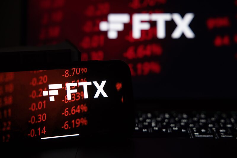 The FTX Cryptocurrency Derivatives Exchange logo on a digital device arranged in Riga, Latvia, Nov. 24, 2022. The FTX Cryptocurrency Derivatives Exchange logo on a digital device arranged in Riga, Latvia, Nov. 24, 2022.