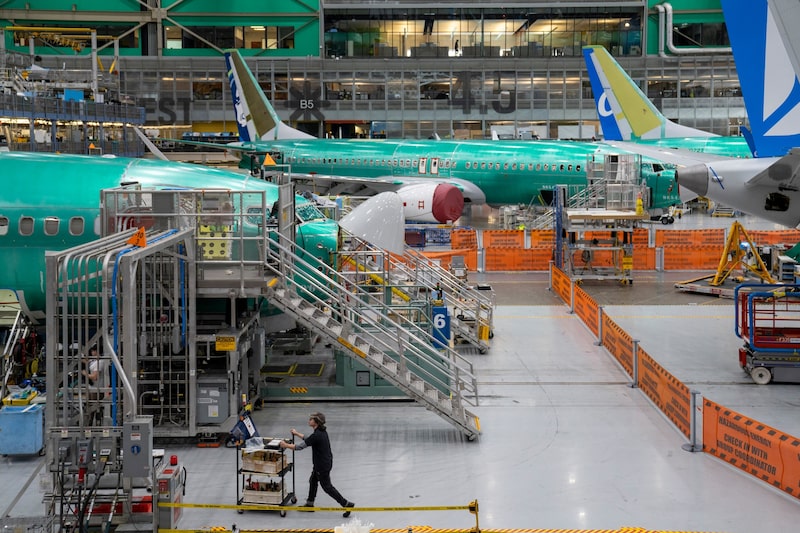 Aviones Boeing 737 Max en las instalaciones de fabricación de la empresa en Renton, Washington. Fotógrafo: M. Scott Brauer/Bloomberg Aviones Boeing 737 Max en las instalaciones de fabricación de la empresa en Renton, Washington. Fotógrafo: M. Scott Brauer/Bloomberg