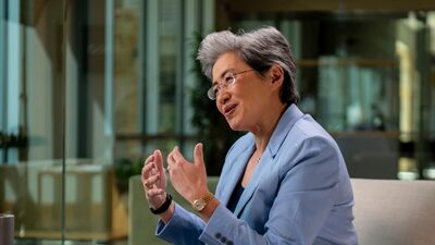 Na AMD, a CEO Lisa Su busca assumir posição de liderança na inteligência artificial Na AMD, a CEO Lisa Su busca assumir posição de liderança na inteligência artificial