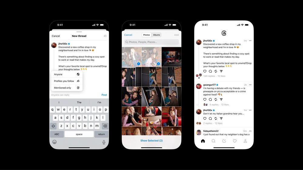 El feed en Threads incluye hilos publicados por personas que siga y contenido recomendado de nuevos creadores. El feed en Threads incluye hilos publicados por personas que siga y contenido recomendado de nuevos creadores.