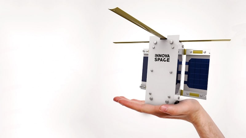 Minisatelite. El dispositivo espacial producido por Innova Space. Minisatelite. El dispositivo espacial producido por Innova Space.