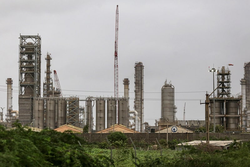 La refinería de petróleo de Reliance Industries Ltd. en Jamnagar, Gujarat, India, el sábado 31 de julio de 2021. La refinería de petróleo de Reliance Industries Ltd. en Jamnagar, Gujarat, India, el sábado 31 de julio de 2021.