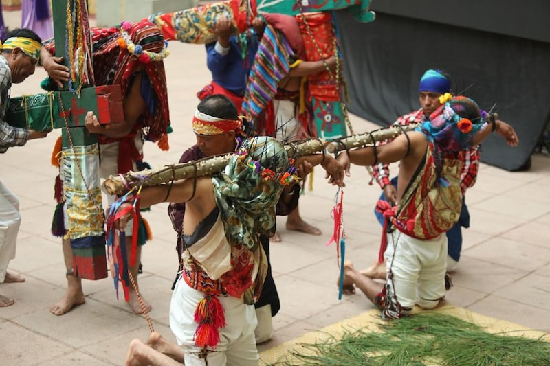 Durante representación en el Palacio Nacional de la Cultura. Durante representación en el Palacio Nacional de la Cultura.