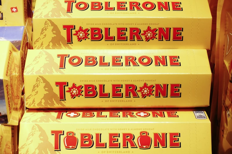 Barritas de chocolate Toblerone. Barritas de chocolate Toblerone.