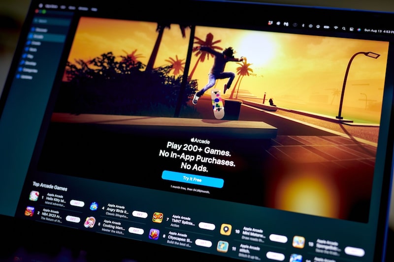 The Apple App Store app on a laptop arranged in New York, US, on Sunday, Aug. 13, 2023. The US Supreme Court let Apple Inc. keep its App Store payment rules in place for the time being, rejecting an Epic Games Inc. request that would have let developers start directing iPhone users to other purchasing options. The Apple App Store app on a laptop arranged in New York, US, on Sunday, Aug. 13, 2023. The US Supreme Court let Apple Inc. keep its App Store payment rules in place for the time being, rejecting an Epic Games Inc. request that would have let developers start directing iPhone users to other purchasing options.