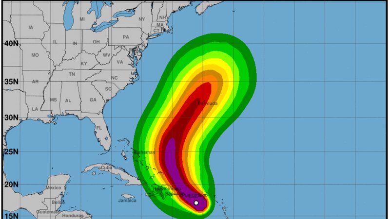 Trayectoria de Fiona Trayectoria de Fiona