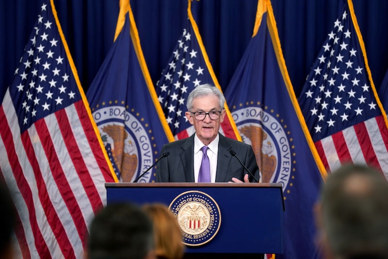 Jerome Powell, chairman of the US Federal Reserve, during a news conference following a Federal Open Market Committee (FOMC) meeting in Washington, DC, US, on Wednesday, March 20, 2024. Policymakers signaled they remain on track to cut rates this year for the first time since March 2020, but they now see just three reductions in 2025, down from four forecast in December, based on the median projection. Photographer: Al Drago/Bloomberg Jerome Powell, chairman of the US Federal Reserve, during a news conference following a Federal Open Market Committee (FOMC) meeting in Washington, DC, US, on Wednesday, March 20, 2024. Policymakers signaled they remain on track to cut rates this year for the first time since March 2020, but they now see just three reductions in 2025, down from four forecast in December, based on the median projection. Photographer: Al Drago/Bloomberg
