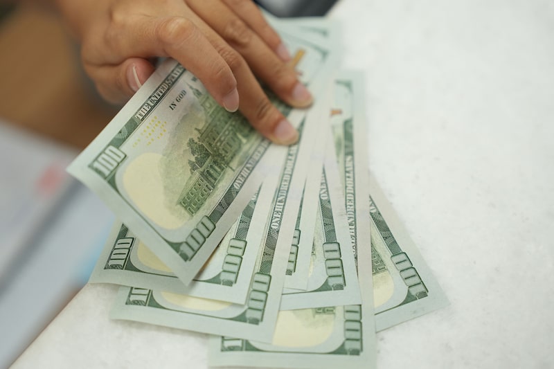 Billetes de dólar. Billetes de dólar.