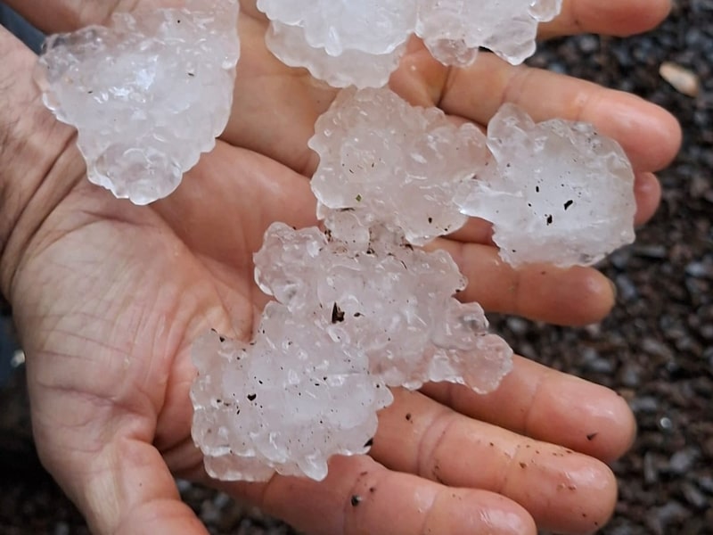 Granizo en Joaçaba. Granizo en Joaçaba.