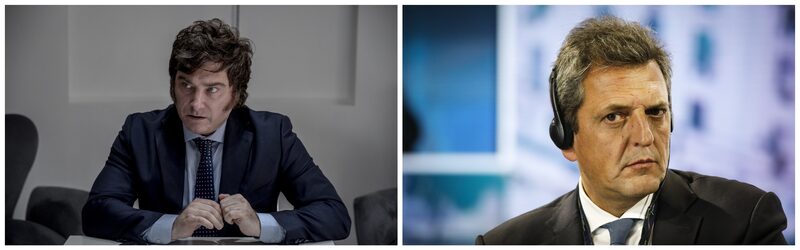 Javier Milei y Sergio Massa Javier Milei y Sergio Massa