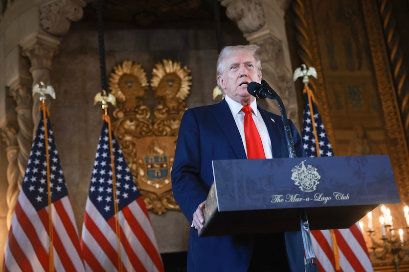 El candidato republicano Donald Trump dio una conferencia de prensa este jueves en su club Mar-a-Lago en Palm Beach. El candidato republicano Donald Trump dio una conferencia de prensa este jueves en su club Mar-a-Lago en Palm Beach.