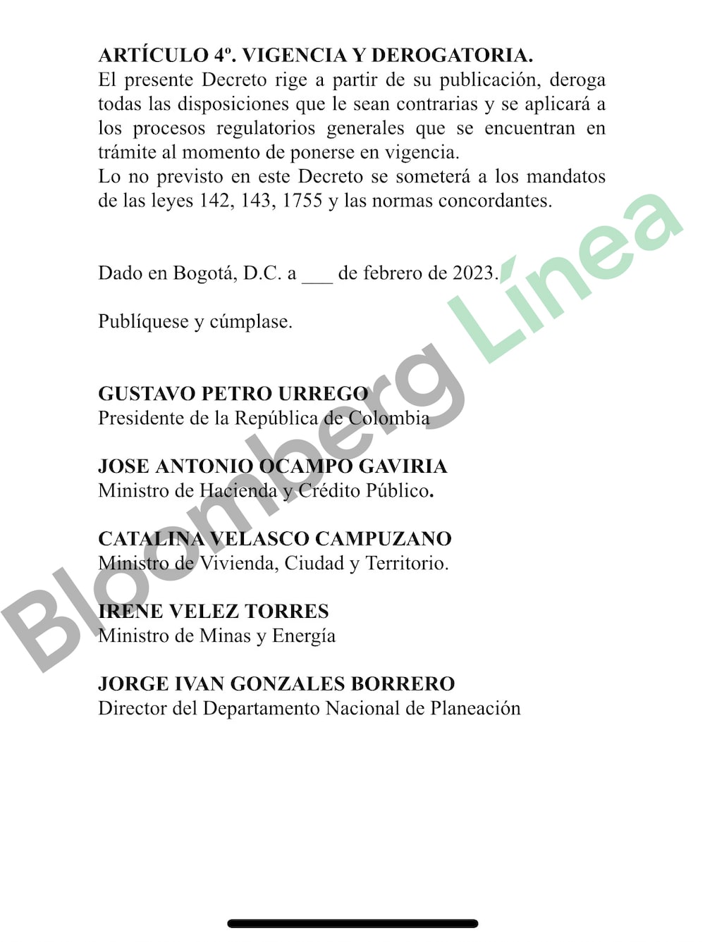 Proyecto de Decreto 2 Proyecto de Decreto 2