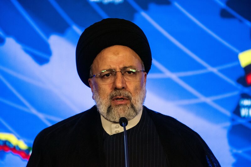 Ebrahim Raisi, Iran's president, at Miraflores Palace in Caracas, Venezuela, on Monday, June 12, 2023. Raisi is leading high-ranking delegation on visits to Venezuela, Nicaragua and Cuba. Photographer: Carlos Becerra/Bloomberg Ebrahim Raisi, Iran's president, at Miraflores Palace in Caracas, Venezuela, on Monday, June 12, 2023. Raisi is leading high-ranking delegation on visits to Venezuela, Nicaragua and Cuba. Photographer: Carlos Becerra/Bloomberg