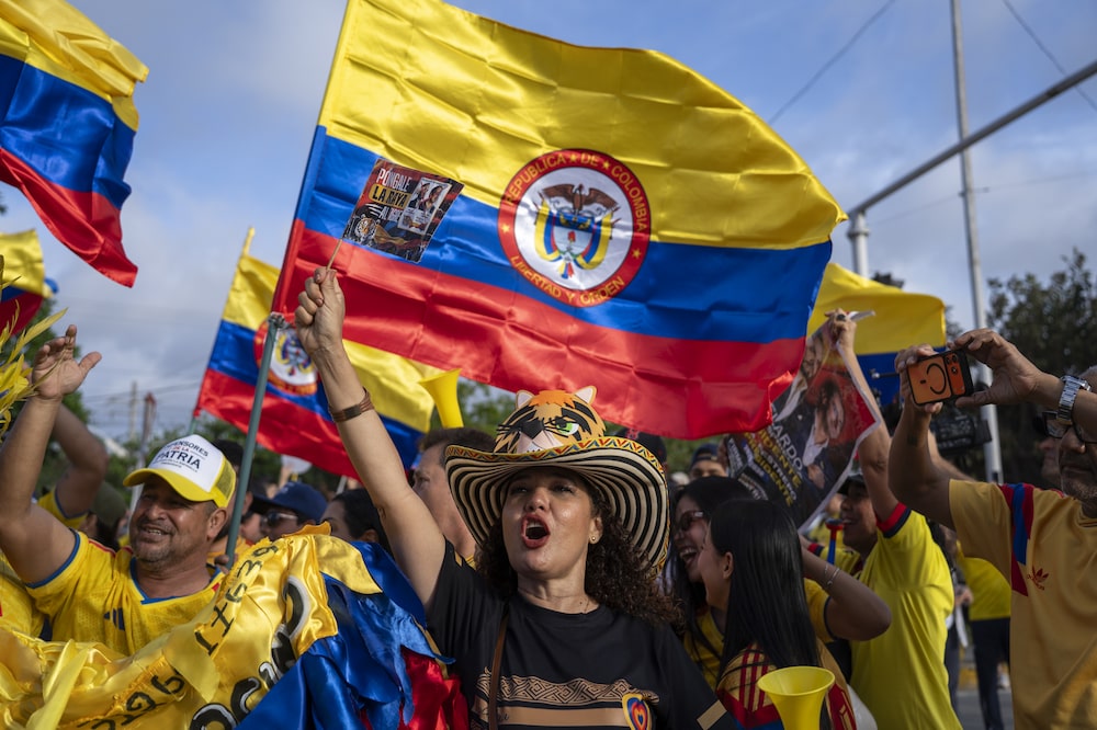 Supporters of Abelardo de la Espriella, presidential candidate for the Defenders of the Homeland party, not pictured, during a runoff election night rally at the party headquarters in Barranquilla, Colombia, on Sunday, June 21, 2026. Colombia elected conservative lawyer De la Espriella president on Sunday, heralding a swing back to business-friendly and pro-US policies after four years of leftist rule. Photographer: Carlos Parra Rios/Bloomberg Supporters of Abelardo de la Espriella, presidential candidate for the Defenders of the Homeland party, not pictured, during a runoff election night rally at the party headquarters in Barranquilla, Colombia, on Sunday, June 21, 2026. Colombia elected conservative lawyer De la Espriella president on Sunday, heralding a swing back to business-friendly and pro-US policies after four years of leftist rule. Photographer: Carlos Parra Rios/Bloomberg