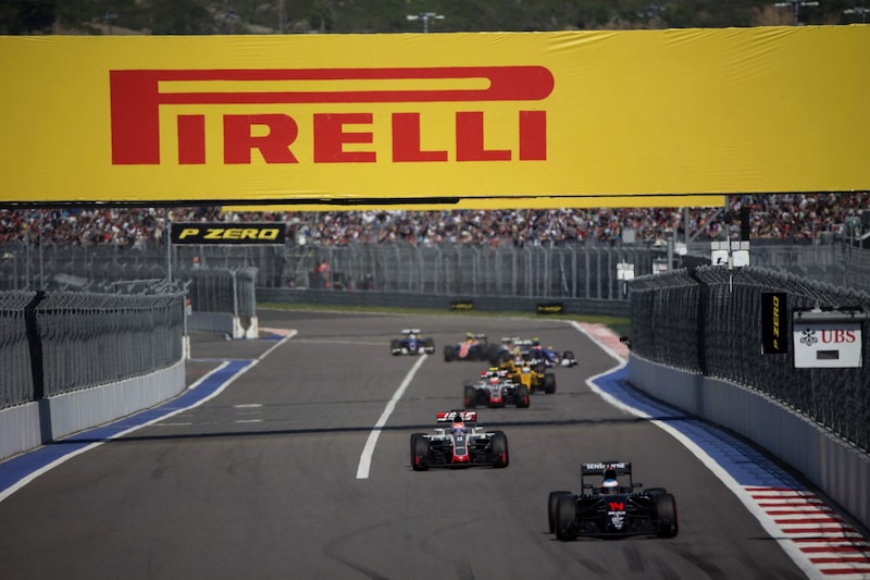 Imagen de una carrera de Fórmula 1 en Rusia. Imagen de una carrera de Fórmula 1 en Rusia.