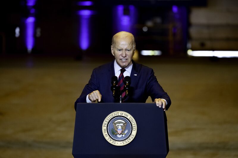 El presidente de EE.UU. Joe Biden habla durante un evento en Philly Shipyard en Filadelfia, Pensilvania, EE.UU., el jueves 20 de julio de 2023. Fotógrafo: Hannah Beier/Bloomberg El presidente de EE.UU. Joe Biden habla durante un evento en Philly Shipyard en Filadelfia, Pensilvania, EE.UU., el jueves 20 de julio de 2023. Fotógrafo: Hannah Beier/Bloomberg