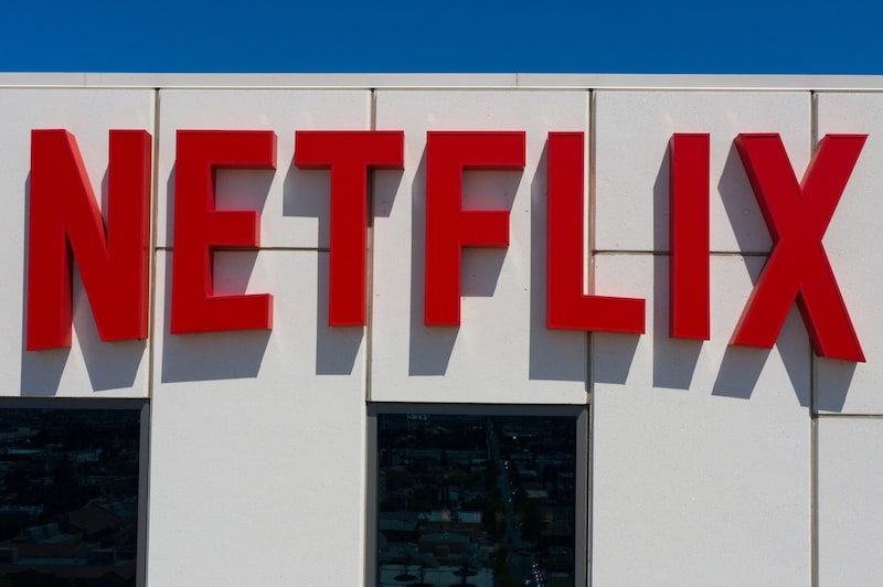 Signage outside the Netflix Inc. office building on Sunset Boulevard in Los Angeles, California, U.S. on Monday, April 19, 2021. Netflix Inc. is scheduled to release earnings figures on April 20. Signage outside the Netflix Inc. office building on Sunset Boulevard in Los Angeles, California, U.S. on Monday, April 19, 2021. Netflix Inc. is scheduled to release earnings figures on April 20.