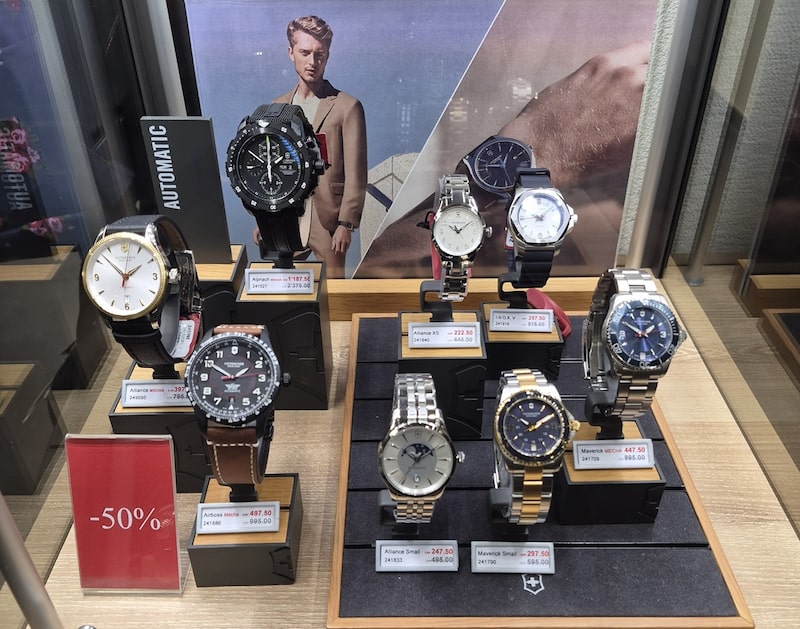 No mercado global em crise, a Victorinox aposta no ‘relógio fino’ como meio do caminho No mercado global em crise, a Victorinox aposta no ‘relógio fino’ como meio do caminho
