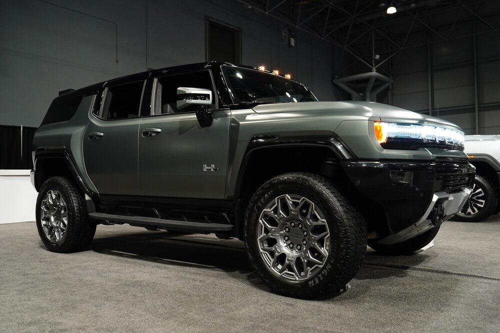 El Hummer eléctrico de 2024 podría tener en cuenta a Ozempic. Fotógrafo: Bing Guan/Bloomberg El Hummer eléctrico de 2024 podría tener en cuenta a Ozempic. Fotógrafo: Bing Guan/Bloomberg