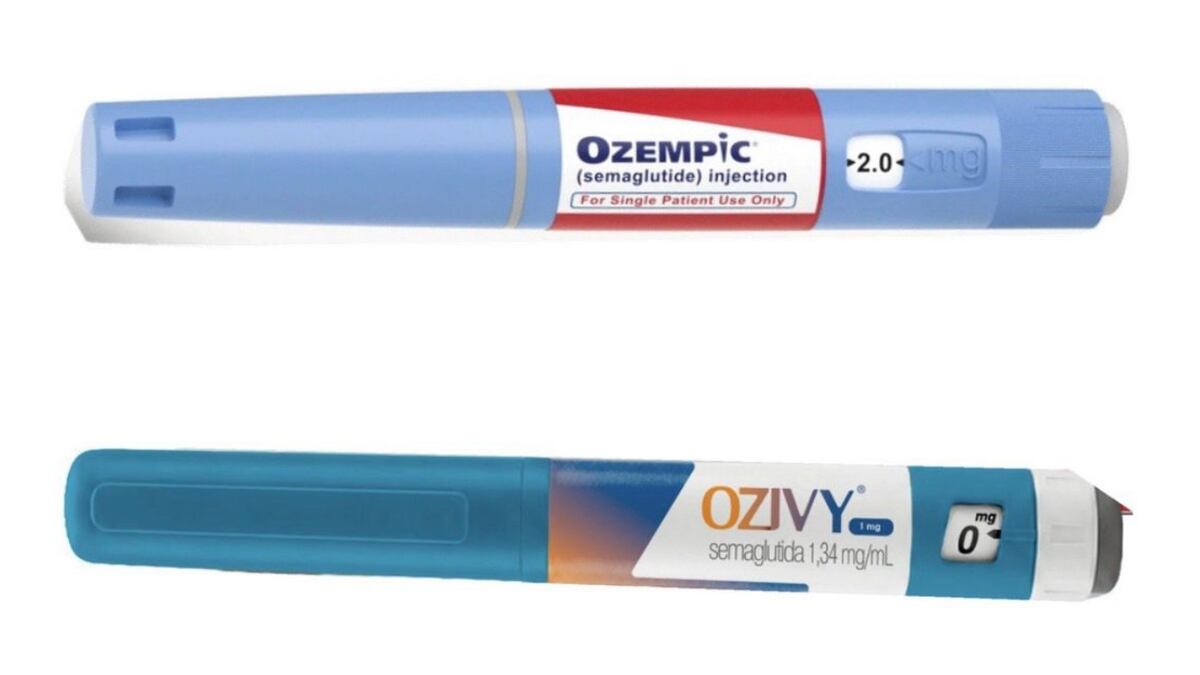 Ozivy, da EMS, e Semavy, da Hypera sob a marca Mantecorp: mesma molécula do Ozempic, registros independentes e nenhuma substituição possível na farmácia. (Divulgação/EMS/Hypera)