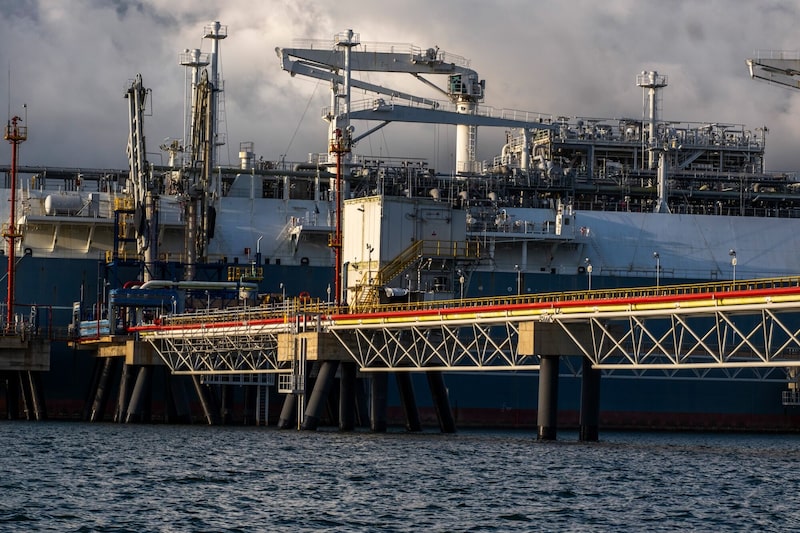 El puerto de GNL de Promigas en Cartagena, departamento de Bolívar, Colombia. Fotógrafo: Carlos Parra Ríos/Bloomberg. El puerto de GNL de Promigas en Cartagena, departamento de Bolívar, Colombia. Fotógrafo: Carlos Parra Ríos/Bloomberg.