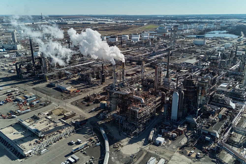 The Phillips 66 Bayway Refinery in Linden, New Jersey, US, on Monday, March 9, 2026. Gasoline, diesel and jet fuel prices have jumped, as the conflict between the US, Israel and Iran chokes off oil shipments through the Strait of Hormuz. Photographer: Bing Guan/Bloomberg The Phillips 66 Bayway Refinery in Linden, New Jersey, US, on Monday, March 9, 2026. Gasoline, diesel and jet fuel prices have jumped, as the conflict between the US, Israel and Iran chokes off oil shipments through the Strait of Hormuz. Photographer: Bing Guan/Bloomberg
