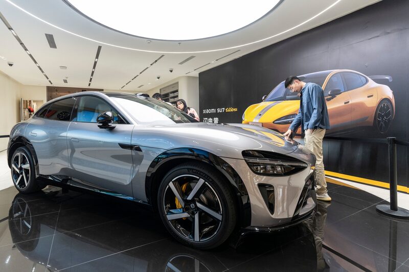 El Xiaomi YU7 en una tienda de Shanghái. Fotógrafo: Qilai Shen/Bloomberg. El Xiaomi YU7 en una tienda de Shanghái. Fotógrafo: Qilai Shen/Bloomberg.