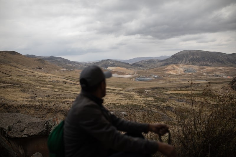 Vista de la mina de oro a cielo abierto de South America Mining Investments (SAMI) en la comunidad de Breapampa, Ayacucho, Perú, el 2 de diciembre. Vista de la mina de oro a cielo abierto de South America Mining Investments (SAMI) en la comunidad de Breapampa, Ayacucho, Perú, el 2 de diciembre.