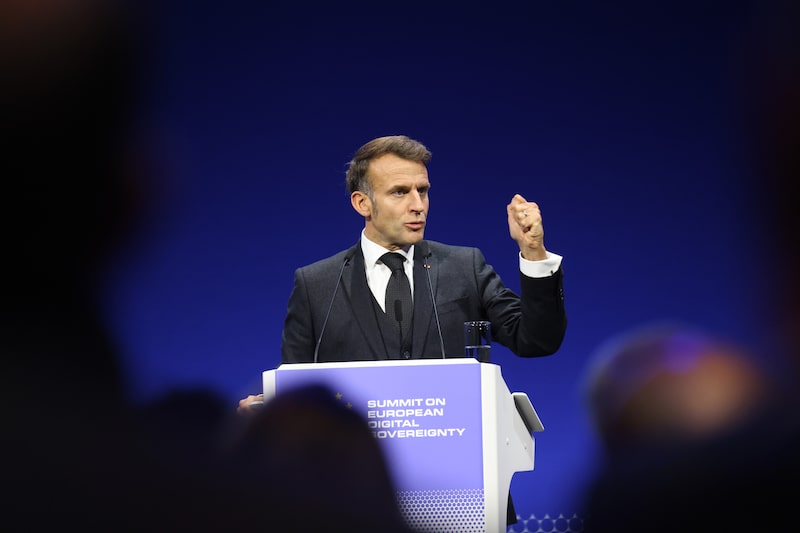 El presidente de Francia, Emmanuel Macron. Fotógrafo: Krisztian Bocsi/Bloomberg El presidente de Francia, Emmanuel Macron. Fotógrafo: Krisztian Bocsi/Bloomberg
