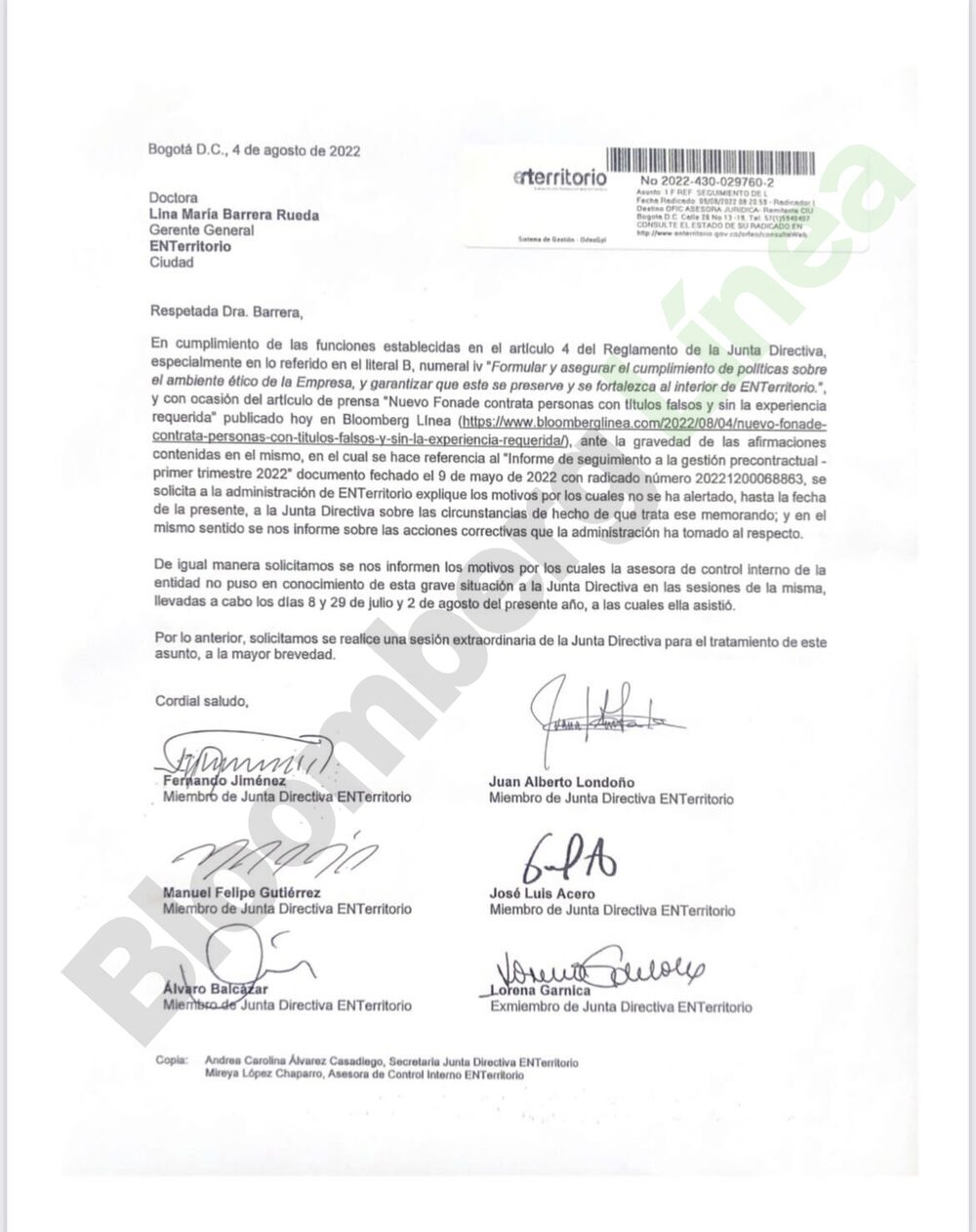 Carta EnTerritorio Carta EnTerritorio